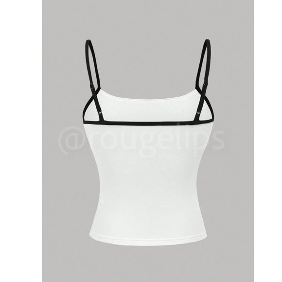 Rouge! White and Black Trim Tank Top - Picture 8 of 13